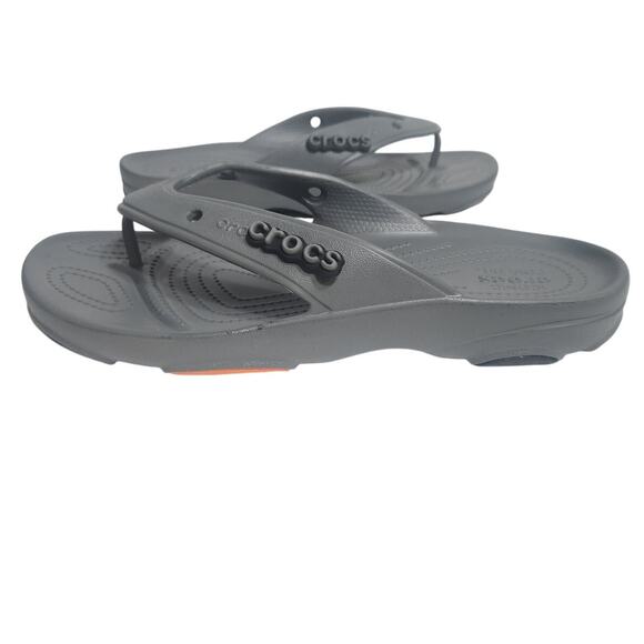Crocs Classic All Terrain Flip Flop Sandal Gray Men's 9 - Picture 2 of 8